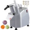 VEVOR 110V Commercial Food Processor 2 Feeding Holes, Electric Vegetable Slicer, 6 Cutting Disks, 1600 RPM, 550W
