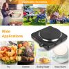 1500W Electric Single Burner Portable Heating Hot Plate Stove Countertop RV Hotplate with Non-Slip Rubber Feet