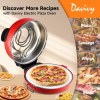 PSQL25RB 1600W Portable Pizza Machine 16 inch Electric Pizza Oven 420 Pizza oven 4 minute Pizza Knob Control Control