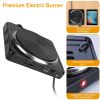 1500W Electric Single Burner Portable Heating Hot Plate Stove Countertop RV Hotplate with Non-Slip Rubber Feet