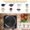 1500W Electric Single Burner Portable Heating Hot Plate Stove Countertop RV Hotplate with Non-Slip Rubber Feet