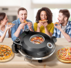 PSP005Cr Double Temperature Control Red Pizza Machine 1200W Portable Pizza Machine 12 inch Electric pizza oven 450¬∞C