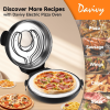 PSQL25RB 1600W Portable Pizza Machine 16 inch Electric Pizza Oven 420 Pizza oven 4 minute Pizza Knob Control Control