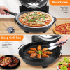 PSP005Cr Double Temperature Control Red Pizza Machine 1200W Portable Pizza Machine 12 inch Electric pizza oven 450¬∞C