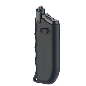 USB Plasma Rechargeable Lighter with Adjustable Telescopic Neck, Flame Free, 10 second auto off (Color: Black)