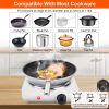 1000W Electric Single Burner Portable Coil Heating Hot Plate Stove Countertop RV Hotplate with Non-Slip Rubber Feet