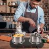 2000W Electric Double Burner Portable Coil Heating Hot Plate Stove Countertop RV Hotplate with Non-Slip Rubber Feet