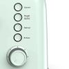Retro 4-Slice Metal Toaster, Extra Wide Slots, Retro Stainless Steel with High Lift Lever, Bagel and Muffin Function, Removal Crumb Tray