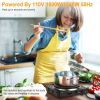 1500W Electric Single Burner Portable Heating Hot Plate Stove Countertop RV Hotplate with Non-Slip Rubber Feet