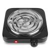 1000W Electric Single Burner Portable Coil Heating Hot Plate Stove Countertop RV Hotplate with Non-Slip Rubber Feet