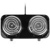 2000W Electric Double Burner Portable Coil Heating Hot Plate Stove Countertop RV Hotplate with Non-Slip Rubber Feet