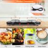 2000W Electric Double Burner Portable Coil Heating Hot Plate Stove Countertop RV Hotplate with Non-Slip Rubber Feet