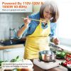 1000W Electric Single Burner Portable Coil Heating Hot Plate Stove Countertop RV Hotplate with Non-Slip Rubber Feet